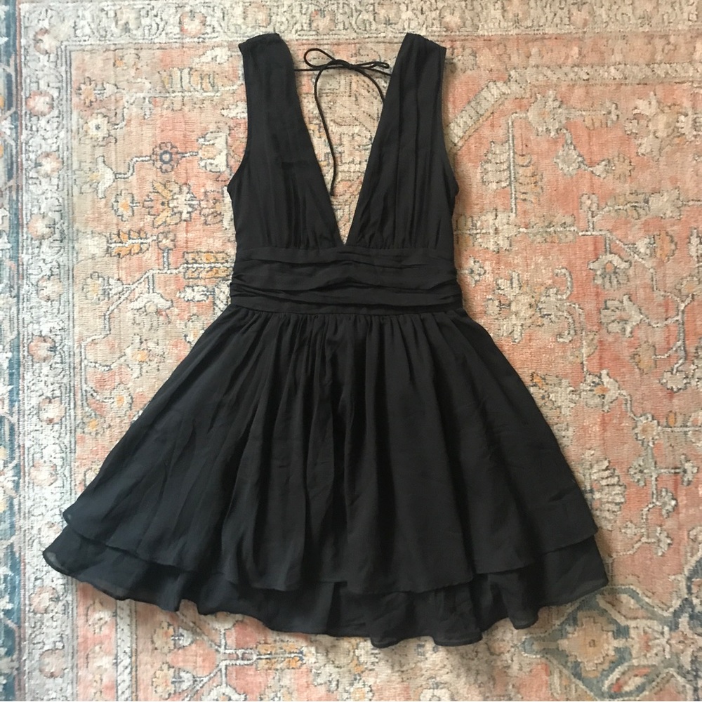 A&F Plunge Sleeveless Babydoll Dress